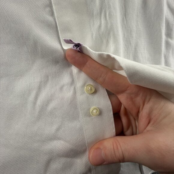 Brooks Brothers Non-Iron White 17 35 Cotton Regular Mens Button Up Shirt Adult - Picture 12 of 16